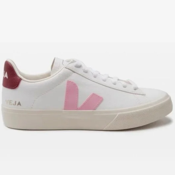 VEJA Pink and Red Tennis Shoes - Picture 1 of 5